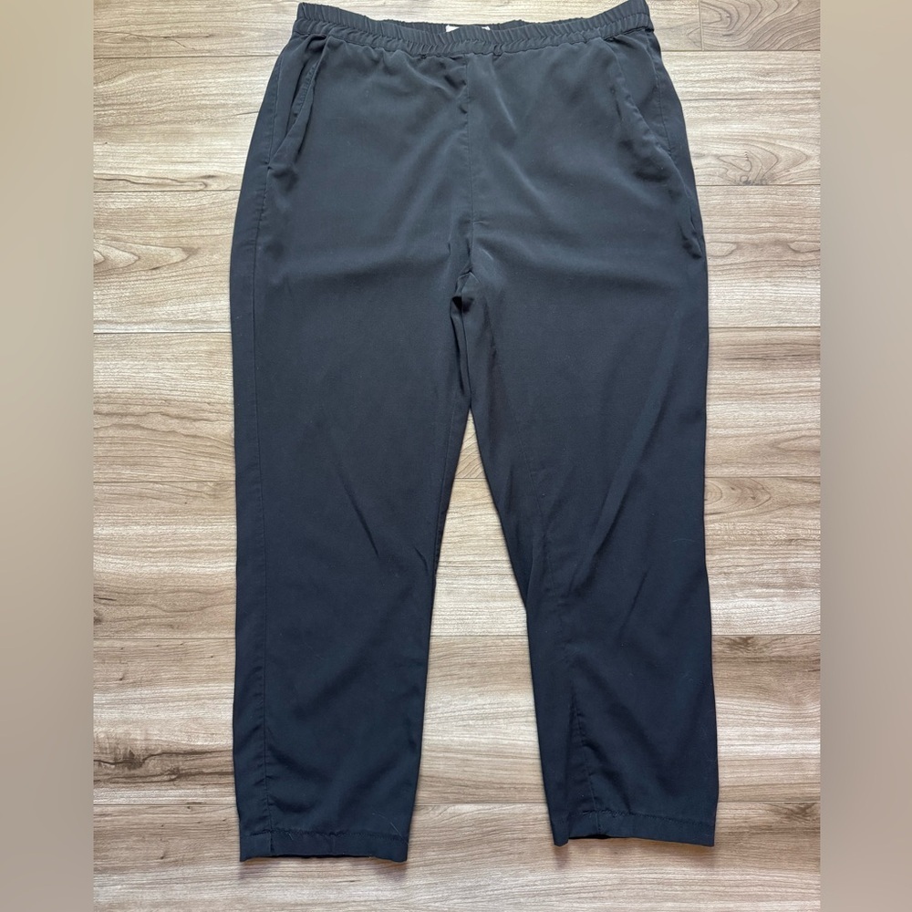 Marine Layer Women’s Black Cropped Pants Size Small Pockets Modal Poly Spandex